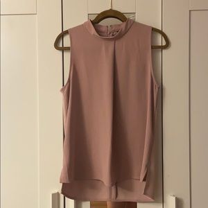 BLush Mock Neck Shell